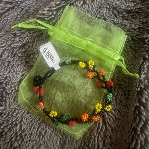 NWT beaded flower bracelet